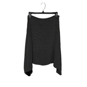 Zambesi Black Gray Skirt 10 Asymmetric Draped Avant Garde Modern